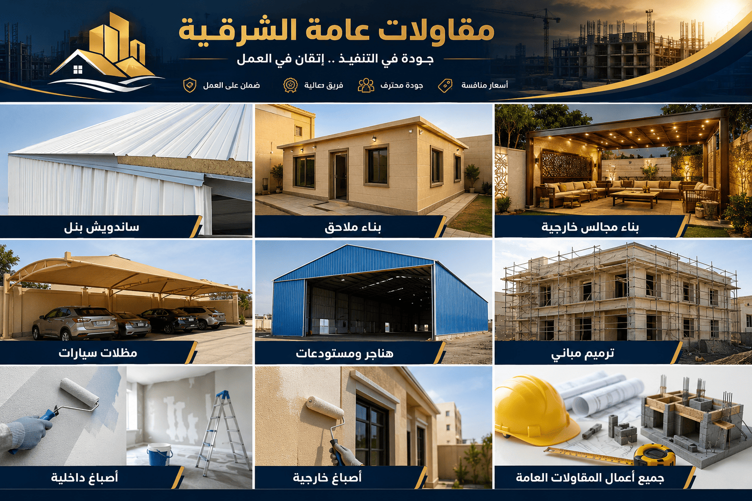 بناء ملاحق ومجالس خارجية بأفضل الأسعار